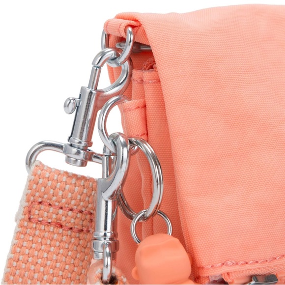 Kipling Peach Lynne Crossbody Fold Over Purse - Picture 4 of 11